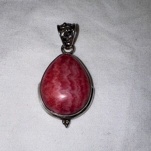 925 Sterling silver and Rhodochrosite Pendant